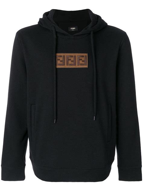 fendi t shirt black and white|black fendi hoodie.